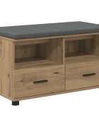 vidaXL Predsieňová lavica Remeselný Dub 80 x 38 x 46 cm