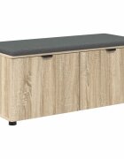vidaXL Predsieňová lavica s vankúšom Sonoma dub 100 x 38 x 46 cm