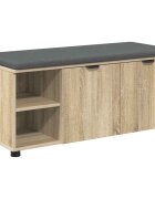 vidaXL Predsieňová lavica s vankúšom Sonoma dub 100 x 38 x 46 cm