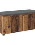 vidaXL Predsieňová lavica s vankúšom Staré drevo 100 x 38 x 46 cm