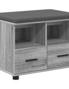 vidaXL Predsieňová lavica Sivá Sonoma 60 x 38 x 46 cm