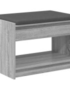 vidaXL Predsieňová lavica Sivá Sonoma 63 x 38 x 45 cm