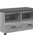 vidaXL Predsieňová lavica Sivá Sonoma 80 x 38 x 46 cm