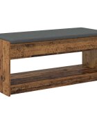 vidaXL Predsieňová lavica Staré drevo 103 x 38 x 45 cm