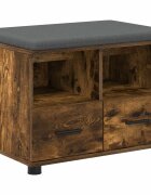vidaXL Predsieňová lavica Údený Dub 60 x 38 x 46 cm