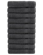 vidaXL Prémiové osušky SOLUND 10 ks antracit 100x150 cm 600 g/m2