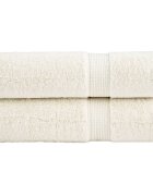 vidaXL Prémiové sprchové uteráky SOLUND 2 ks krémové 70x140 cm 600 g/m²