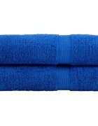 vidaXL Prémiové sprchové utierky SOLUND 2 ks modré 70x140 cm 600 g/m²