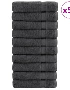 vidaXL Prémiové uteráky na ruky SOLUND 50 ks antracit 50x100cm 600g/m2