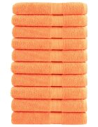 vidaXL Prémiové uteráky SOLUND 10 ks oranžová 100x200cm 600 g/m2