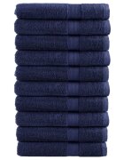 vidaXL Prémiové uteráky SOLUND 10 ks tmavomodré 100x200 cm 600 g/m2