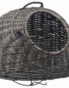 vidaXL Prepravka pre mačku sivá 60x45x45 cm prírodná vŕba