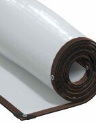 vidaXL Priehľadná plachta s očkami 3x3 m polyetylénová