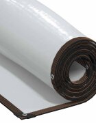 vidaXL Priehľadná plachta s okami 1x10 m Polyetylén