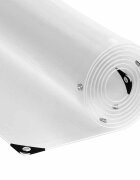 vidaXL Priehľadná plachta s okami 8x8 m PVC