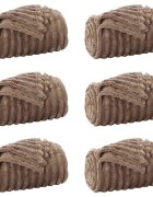 vidaXL Prikrývky na hodenie 6 ks ťavová 240 x 220 cm 824 kg Flís