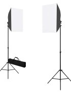 vidaXL Profesionálne štúdiové svetlá 2 ks čierne 40x60 cm oceľové