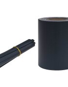 vidaXL PVC ochranná páska na ochranu súkromia 35x019 m matná tmavosivá