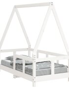 vidaXL Rám detskej postele biely 70x140 cm masívna borovica