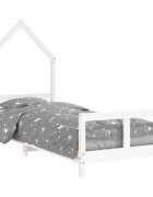 vidaXL Rám detskej postele biely 80x200 cm masívna borovica