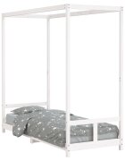 vidaXL Rám detskej postele biely 80x200 cm masívna borovica