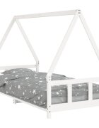 vidaXL Rám detskej postele biely 90x200 cm masívna borovica