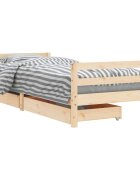 vidaXL Rám detskej postele so zásuvkami 90x190 cm masívna borovica