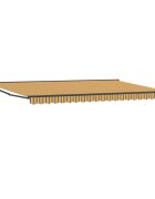 vidaXL Rám markízy Žltá a Šedá 500 × 300 cm Polyester s PU povrchom