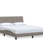 vidaXL Rám postele bez matraca Hanko sivohnedá 160x200 cm látka