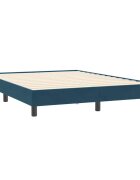 vidaXL Rám postele bez matraca Tmavomodrá 140x210 cm Zamat