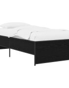 vidaXL Rám postele Čierny dub 80 x 200 cm Kompozitné drevo