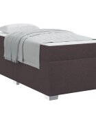 vidaXL Rám postele s matracmi Tmavohnedá 80 x 200 cm látka