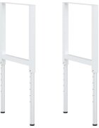 vidaXL Rámy na pracovné stoly 2 ks kovové 55x(69x955) cm sivé