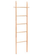 vidaXL Rebrík na uteráky 170 cm orechový masív