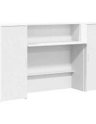vidaXL Recepčný pult biely 180x50x1035 cm umelé drevo