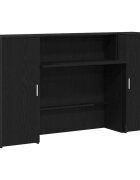 vidaXL Recepčný pult čierny dub 180x50x1035 cm imitácia dreva