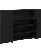 vidaXL Recepčný pult čierny dub 180x50x1035 cm imitácia dreva