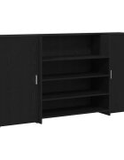 vidaXL Recepčný pult čierny dub 200x50x1035 cm imitácia dreva