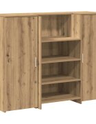vidaXL Recepčný stôl dub artisan 135x50x1035 cm kompozitné drevo