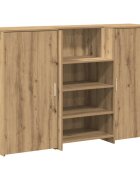 vidaXL Recepčný stôl dub artisan 155x50x1035 cm kompozitné drevo