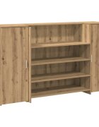 vidaXL Recepčný stôl dub artisan 180x50x1035 cm kompozitné drevo