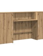 vidaXL Recepčný stôl dub artisan 200x50x1035 cm kompozitné drevo