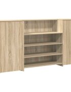 vidaXL Recepčný stôl dub sonoma 200x50x1035 cm kompozitné drevo