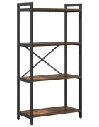 vidaXL Regál na knihy 60 x 30 x 120 cm Kompozitné drevo Dymová dub