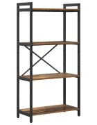 vidaXL Regál na knihy 60 x 30 x 120 cm Kompozitné drevo Staré drevo