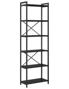 vidaXL Regál na knihy 60 x 30 x 1895 cm Kompozitné drevo Čierny dub