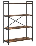 vidaXL Regál na knihy 80 x 30 x 120 cm Kompozitné drevo Dymová dub