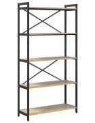 vidaXL Regál na knihy 80 x 30 x 155 cm Kompozitné drevo Sonoma dub