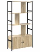 vidaXL Regál na knihy 80 x 30 x 1555 cm Kompozitné drevo Sonoma dub