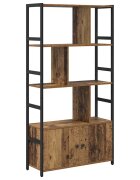 vidaXL Regál na knihy 80 x 30 x 1555 cm Kompozitné drevo Staré drevo